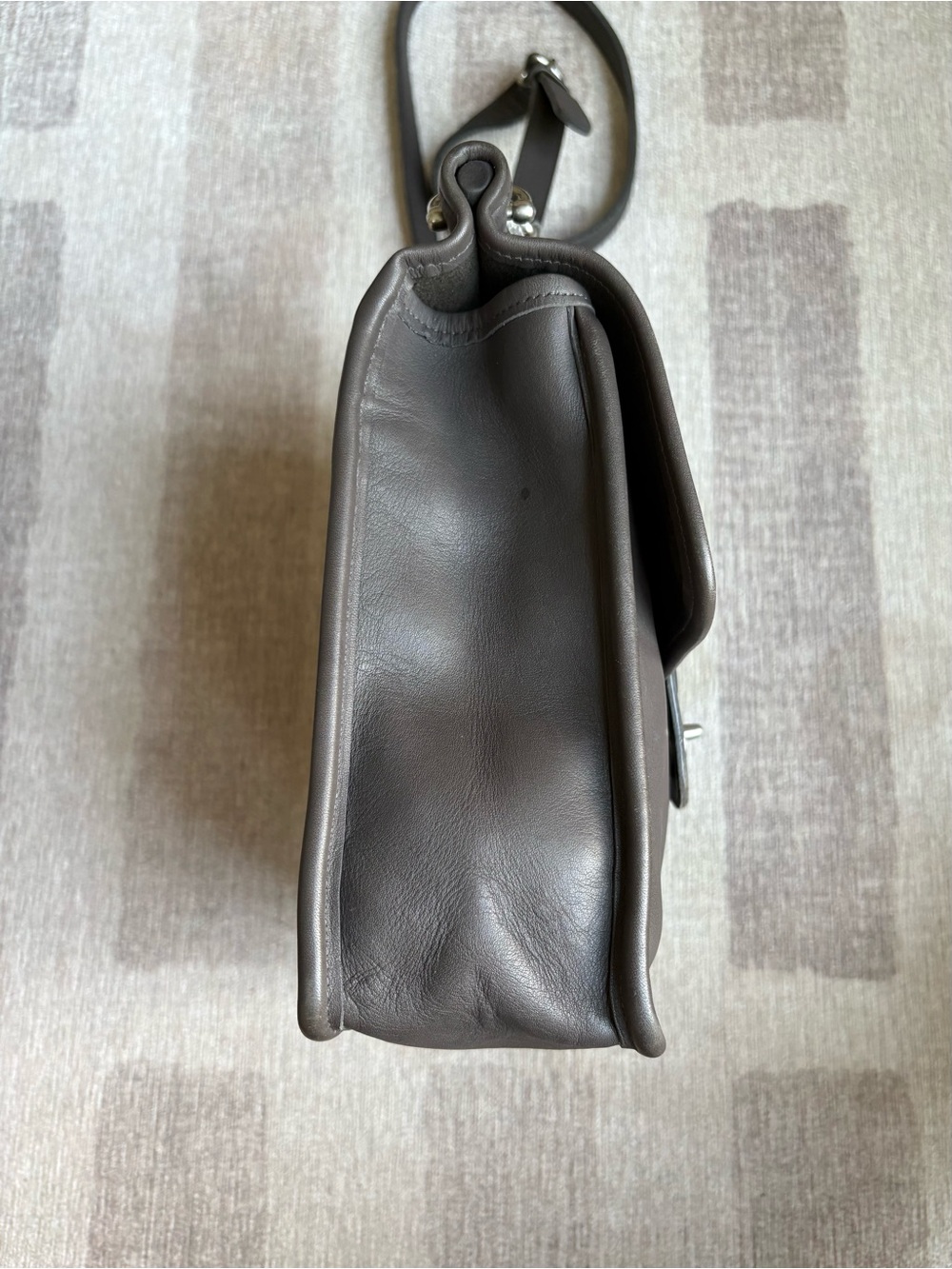 COACH Vintage Willis Grey Gray Leather Crossbody Shoulder Bag Handbag 9927 - Picture 4 of 13
